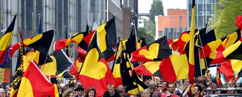 Grande manifestation belge le 16 mai 2010 - Source : El Pais
